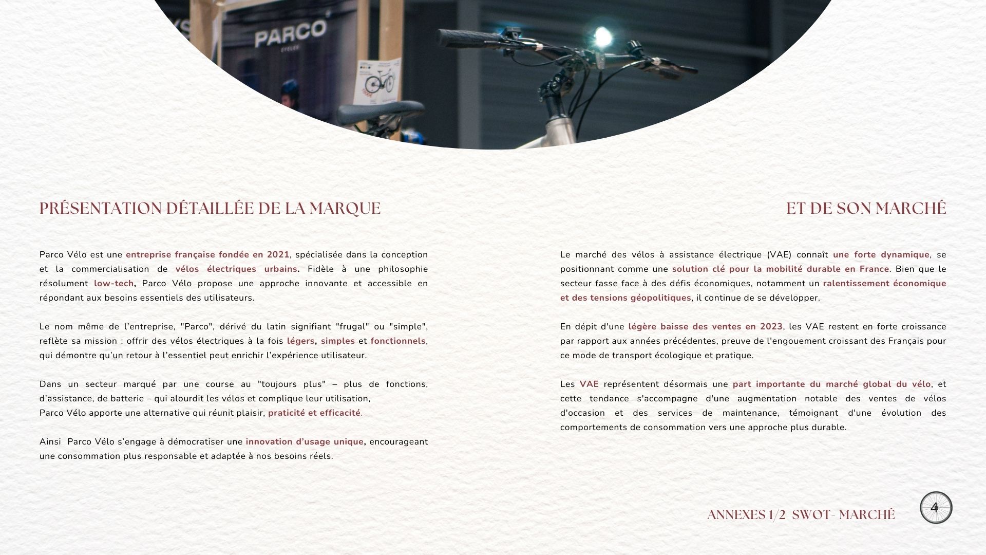 Présentation de la marque & son marché